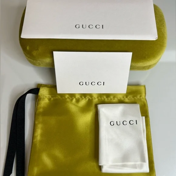 Gucci 57 mm Square Sunglasses in Black/Dark Havana - GG0022S 003 - Picture 8 of 8